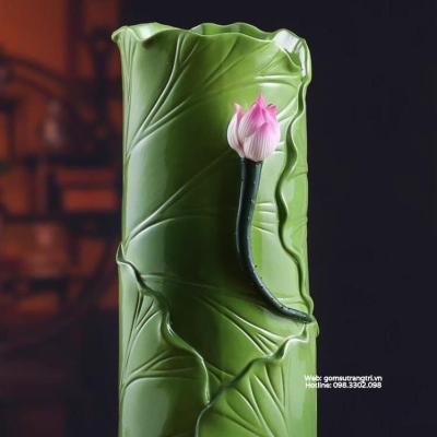 ỐNG ĐỰNG NHANG LÁ SEN